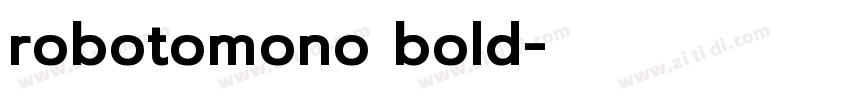 robotomono bold字体转换